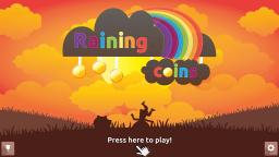 Raining Coins Title Screen